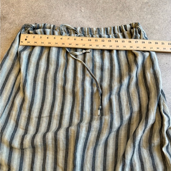 Striped Cotton Linen Custom one size fits most maxi skirt GORGEOUS - Picture 11 of 13